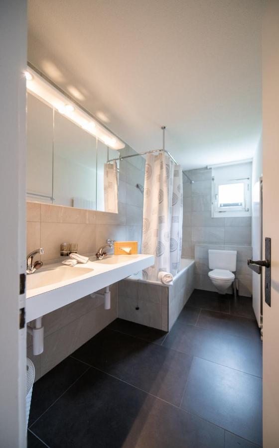Agrimonia - 5,5-Zi Duplex Wohnung Bis 9 Personen Mit Eigenem Garten Davos Kültér fotó